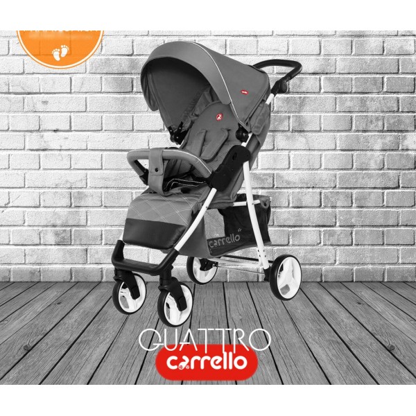 Прогулянкова коляска Carrello Quattro CRL-8502/2 +дощовик (біла рама)